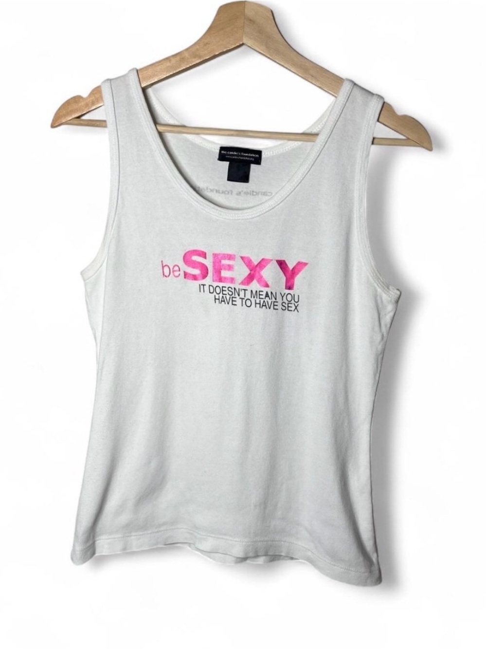 Y2K Candie’s Foundation Be Sexy Teen Abstinence Graphic Tank Top